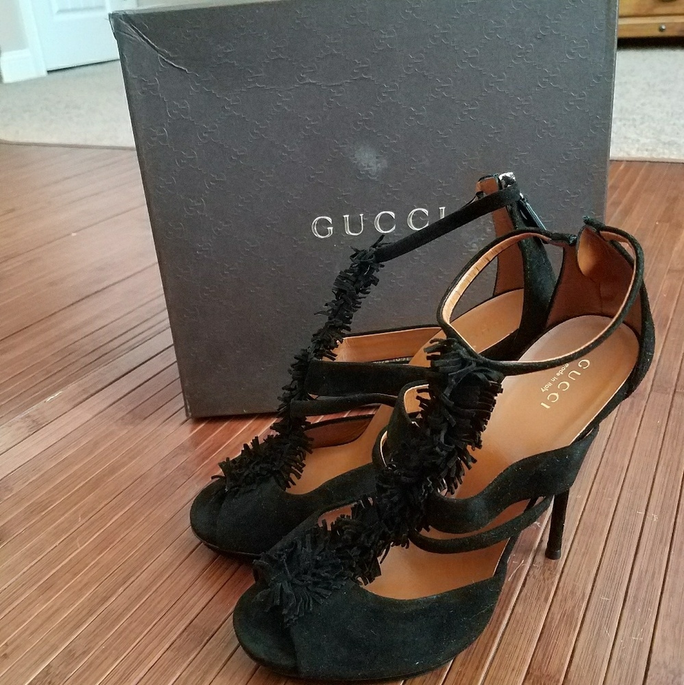 Gucci sandals stiletto 8.5 kid aca double cbxv0